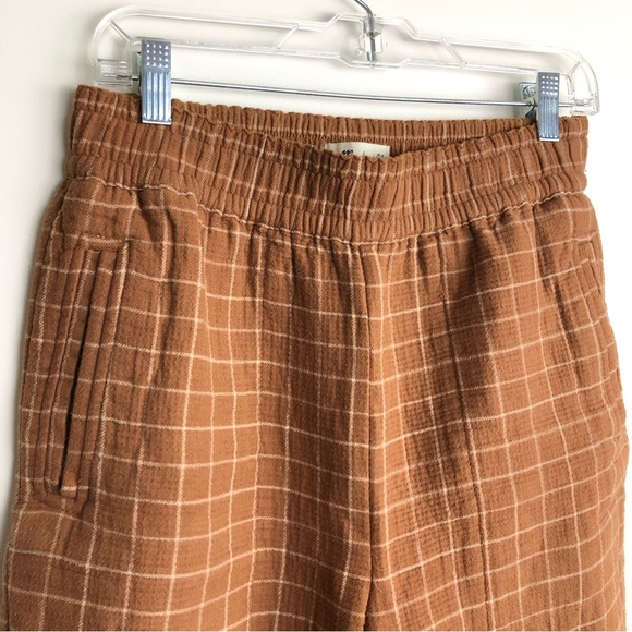 MADEWELL Waffleback Pull On High Rise Tapered Pants Windowpane - Picture 4 of 8